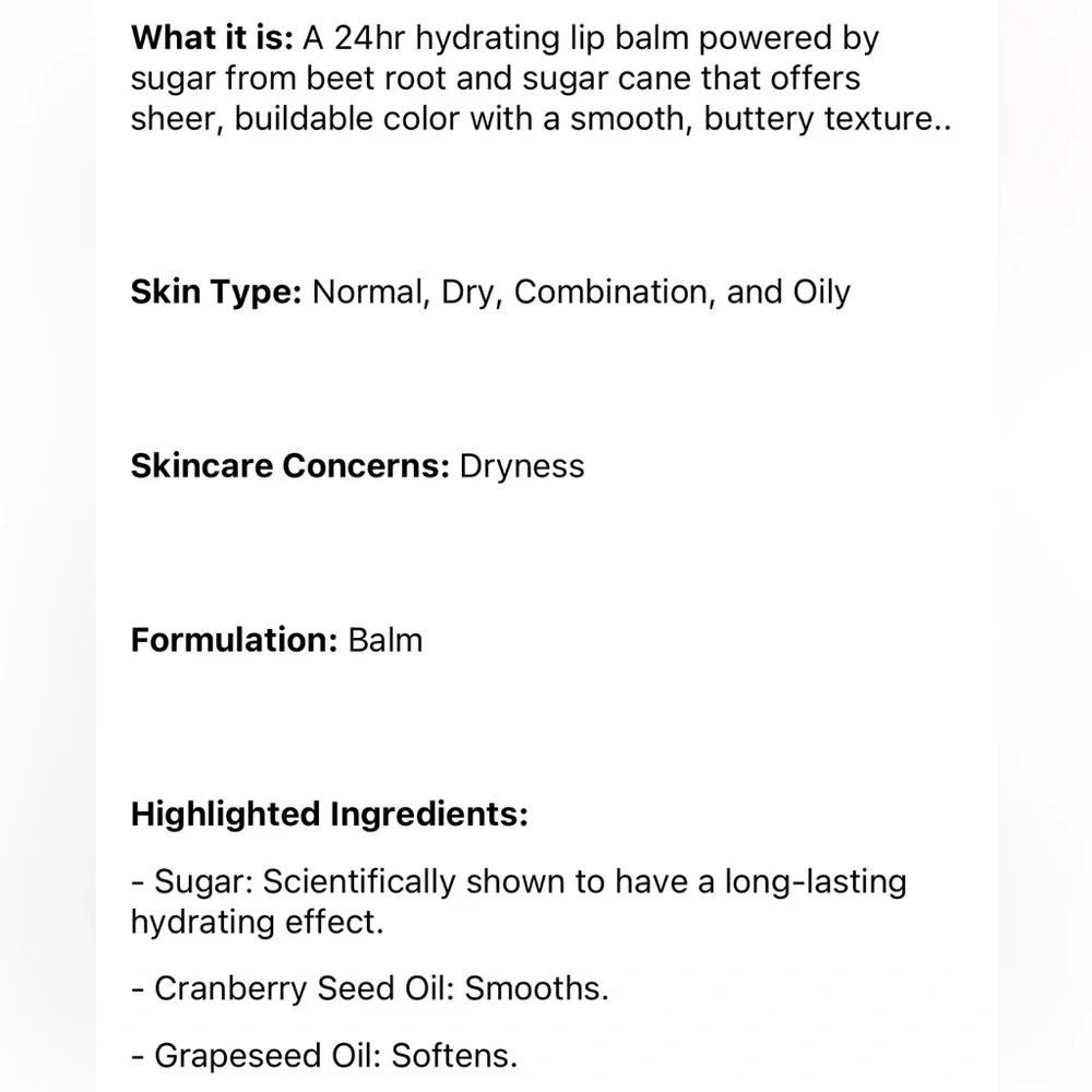 Fresh Sugar Lip Ball Hydrating Treatment “Rose”